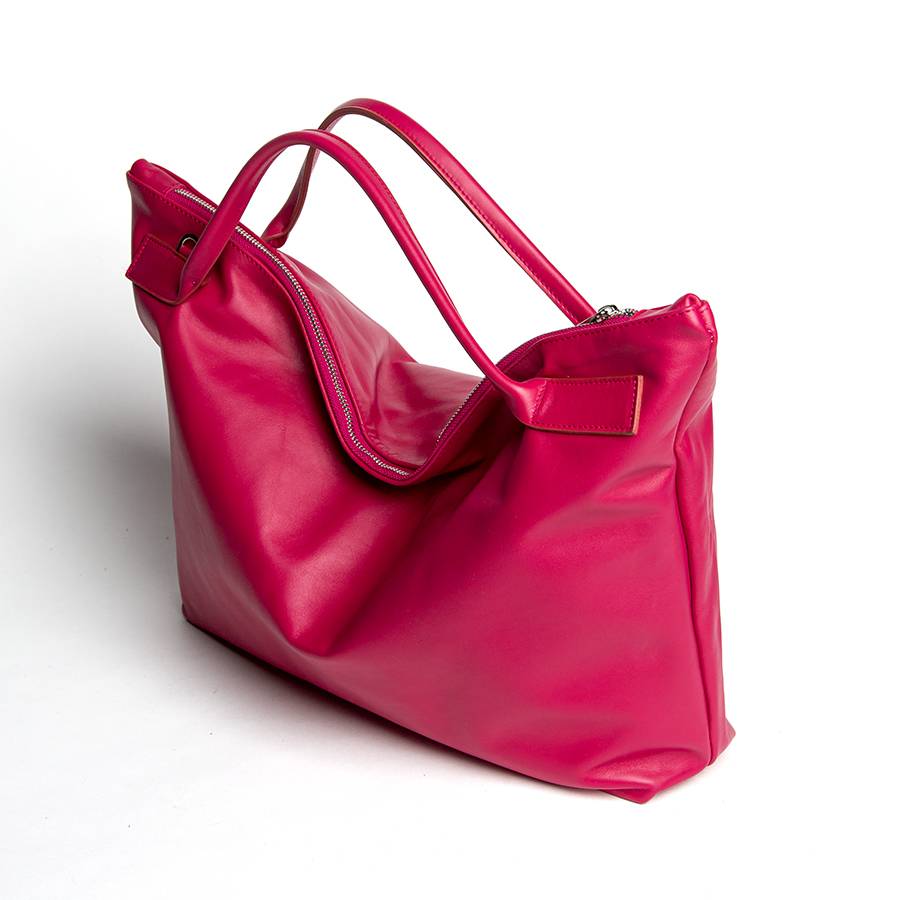 Laura Di Maggio JILLI – Maxi bag in pelle nappa azalea Hotsell