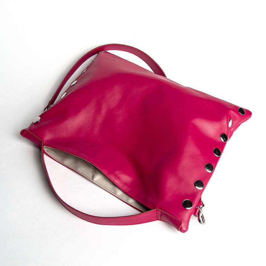 Laura Di Maggio JILLIAN MEDIUM – Borsa in pelle nappa azalea Vendita Calda