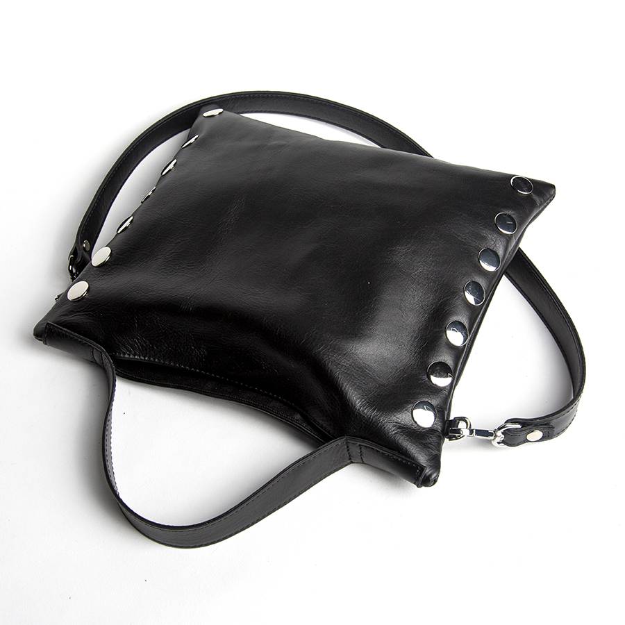 Laura Di Maggio JILLIAN SMALL – Borsa in pelle nappa nera Vendita Economica