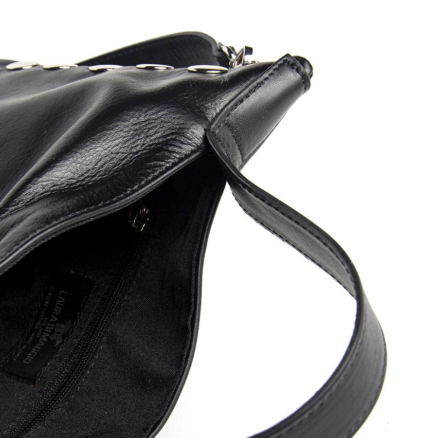 Laura Di Maggio JILLIAN SMALL – Borsa in pelle nappa nera Vendita Economica