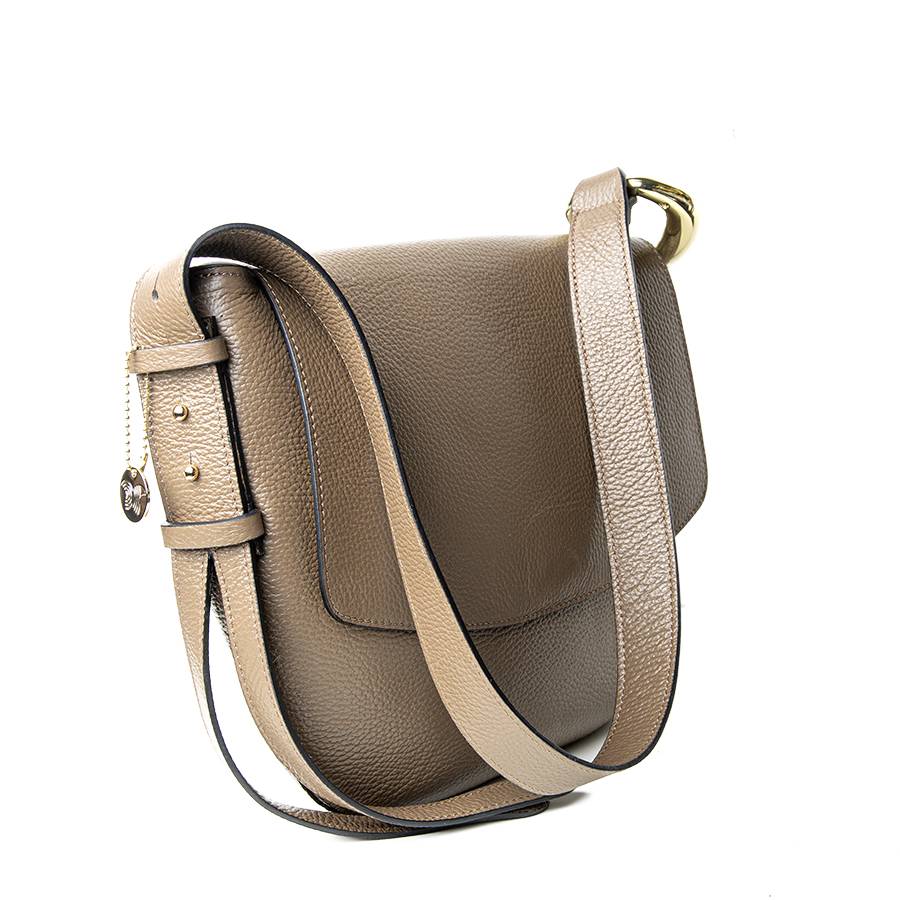Laura Di Maggio ZELDA – borsa a spalla in pelle taupe Moda