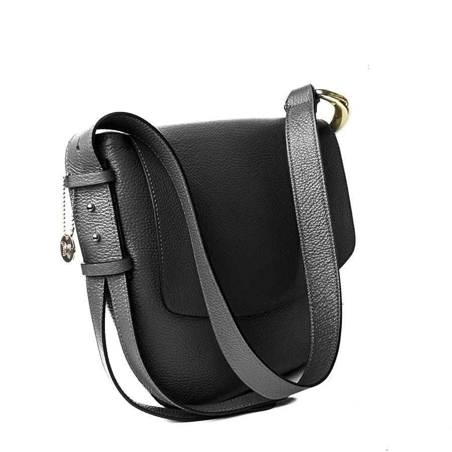 Laura Di Maggio ZELDA – borsa a spalla in pelle nera 2025