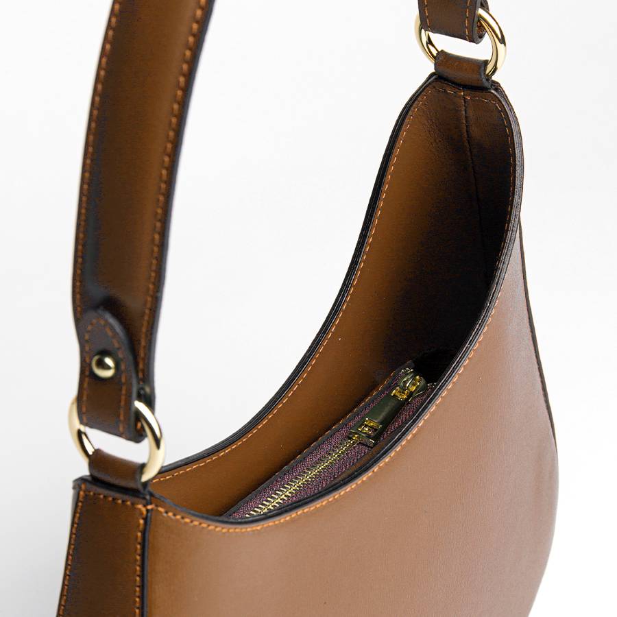 Laura Di Maggio EDI – borsa Hobo in pelle elegant cuoio Qualità Garantita