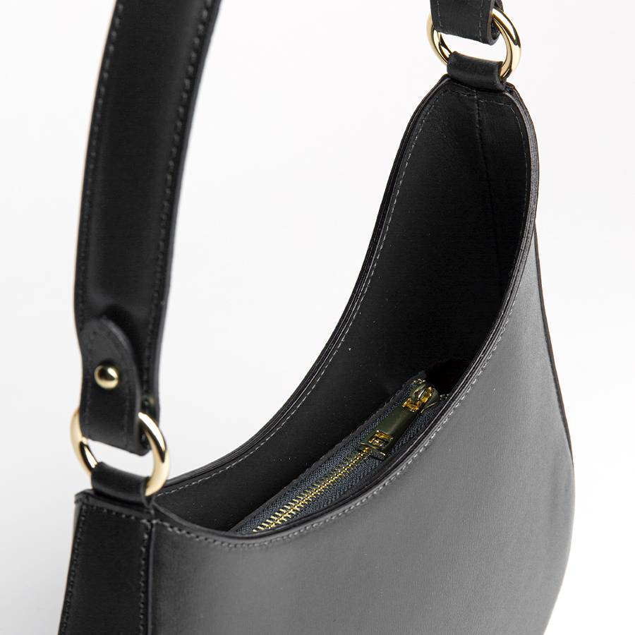 Laura Di Maggio EDI – borsa Hobo in pelle elegant nero Negozi Online