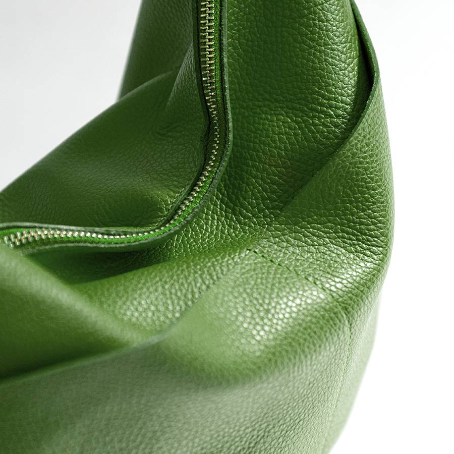 Laura Di Maggio LOREN – Sacca con tasche in pelle verde aloe Promozione Limitata