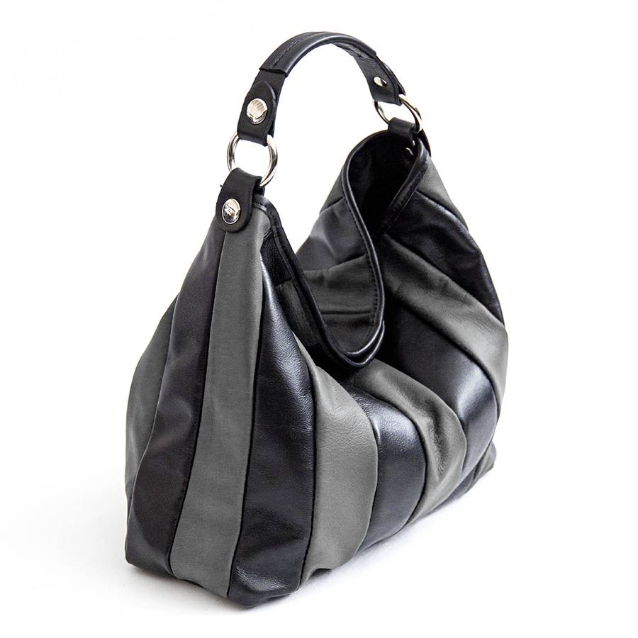Laura Di Maggio TESSA SMALL – Sacca in pelle nappa trapuntata grigia Outlet