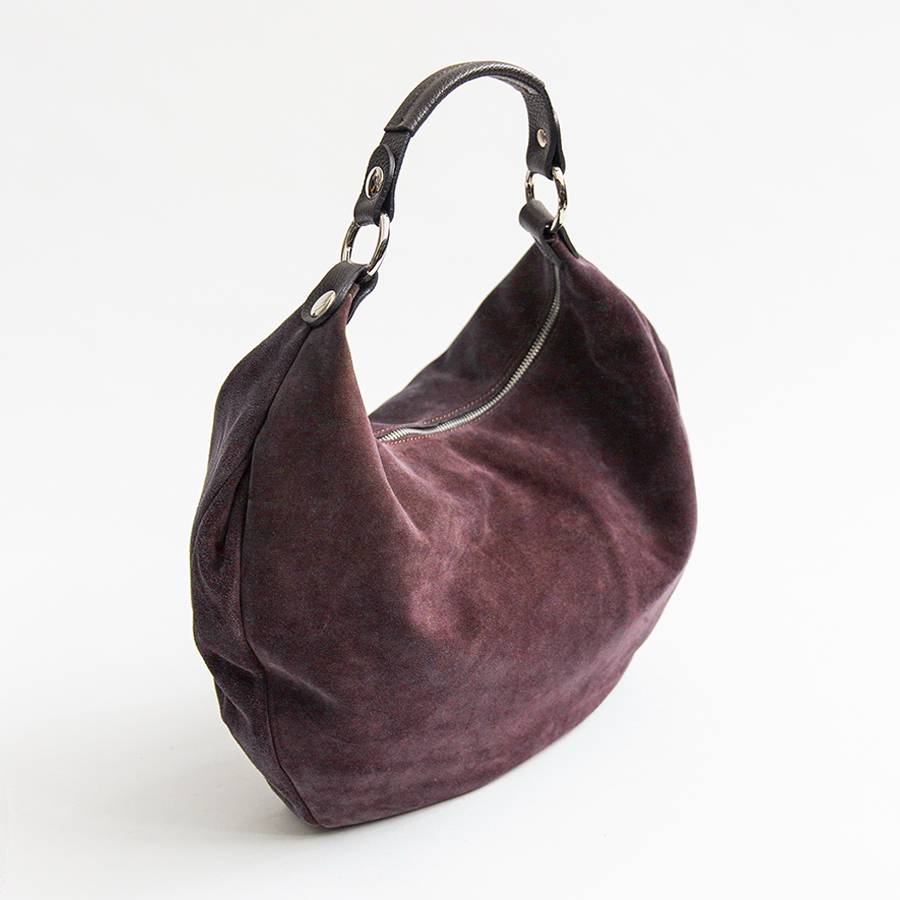 Laura Di Maggio NATALIE – Sacca in camoscio vinaccia Flash Sale