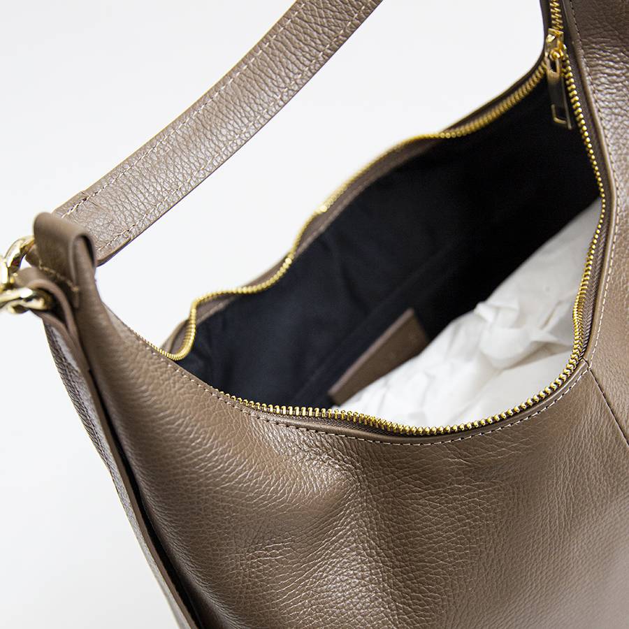 Laura Di Maggio SIDNEY – Sacca in pelle taupe In Saldo