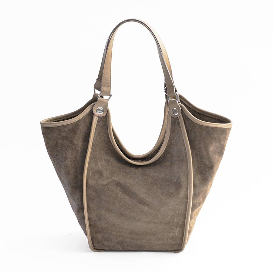 Laura Di Maggio CLEA – Sacca in camoscio e pelle taupe Offerta Pasqua