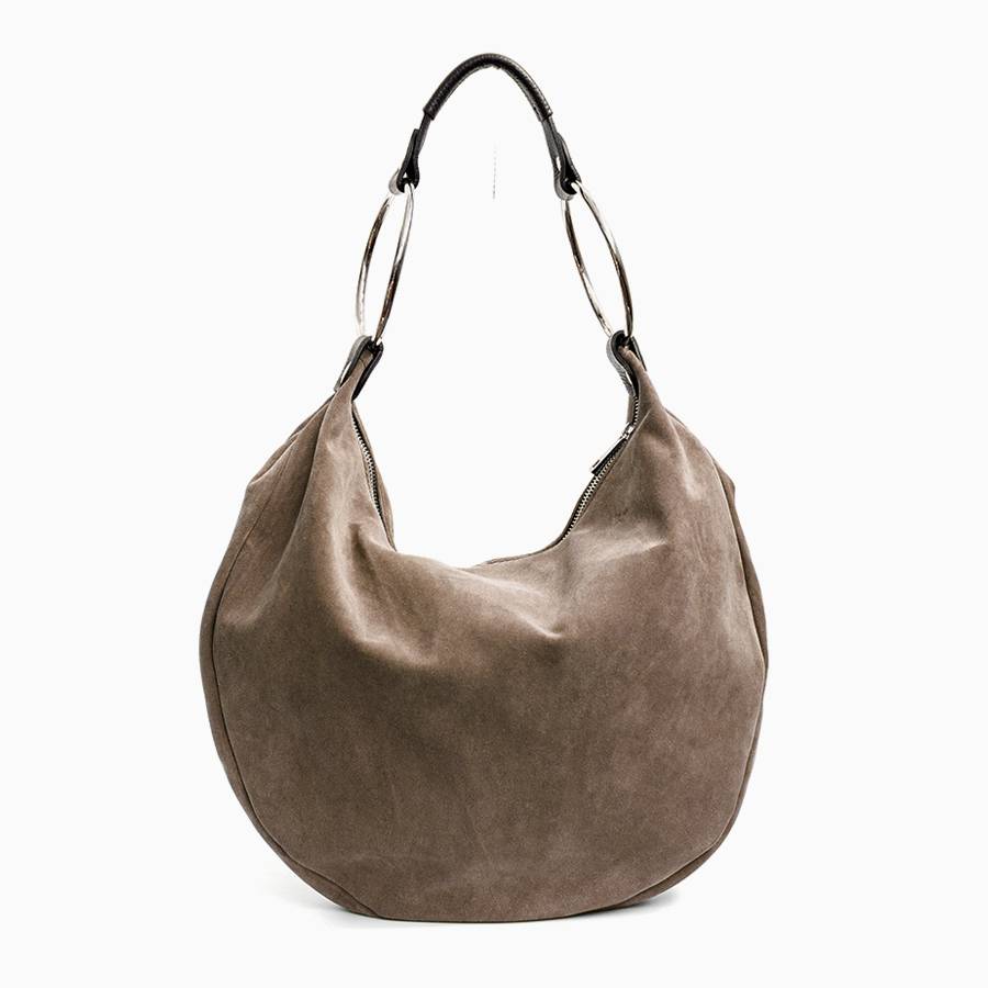 Laura Di Maggio NATALIE – Sacca in camoscio taupe Offerta Anniversario