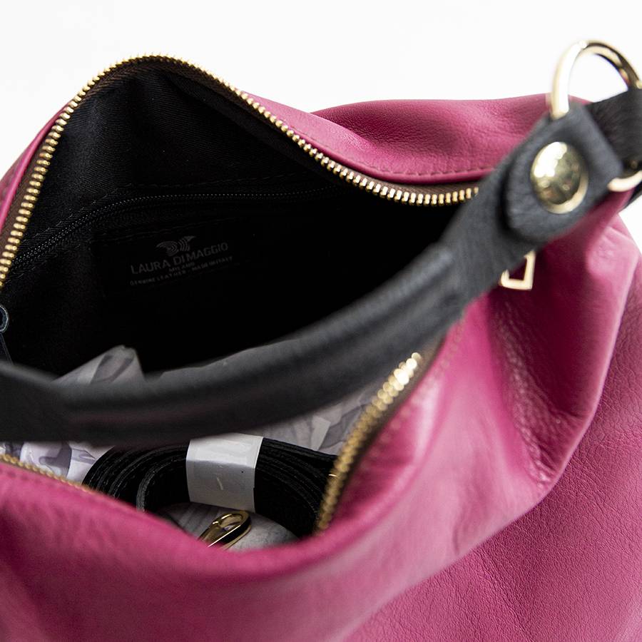 Laura Di Maggio DEMY – Sacca in pelle nappa fuxia Offerte speciali