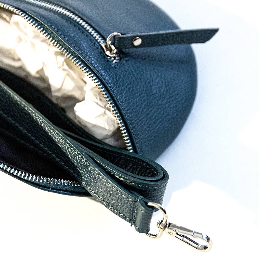 Laura Di Maggio MARSUPIO in pelle dollaro petrolio Latest stili
