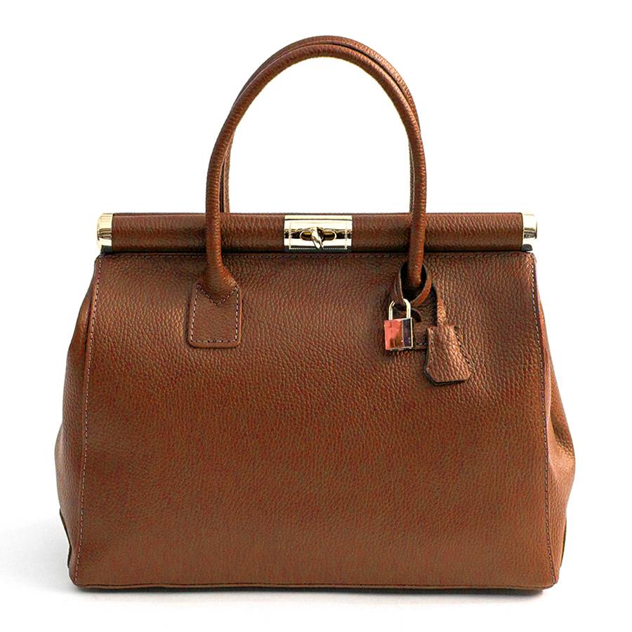 Laura Di Maggio DOCTOR – bauletto in pelle dollaro cuoio Ultimo giorno