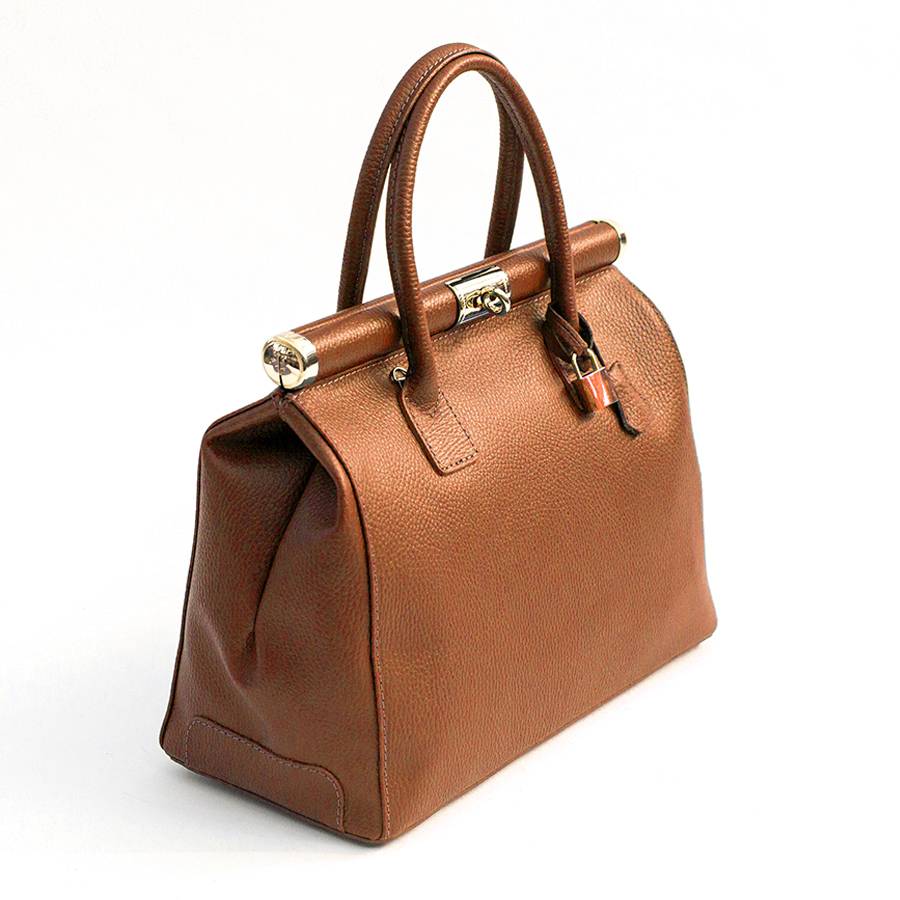 Laura Di Maggio DOCTOR – bauletto in pelle dollaro cuoio Ultimo giorno