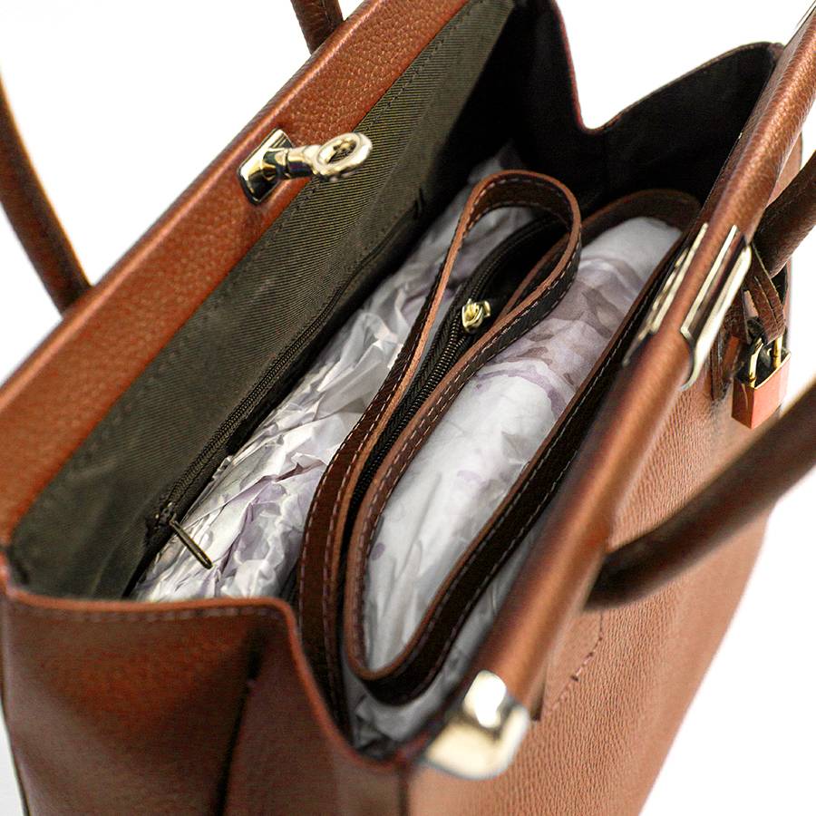 Laura Di Maggio DOCTOR – bauletto in pelle dollaro cuoio Ultimo giorno