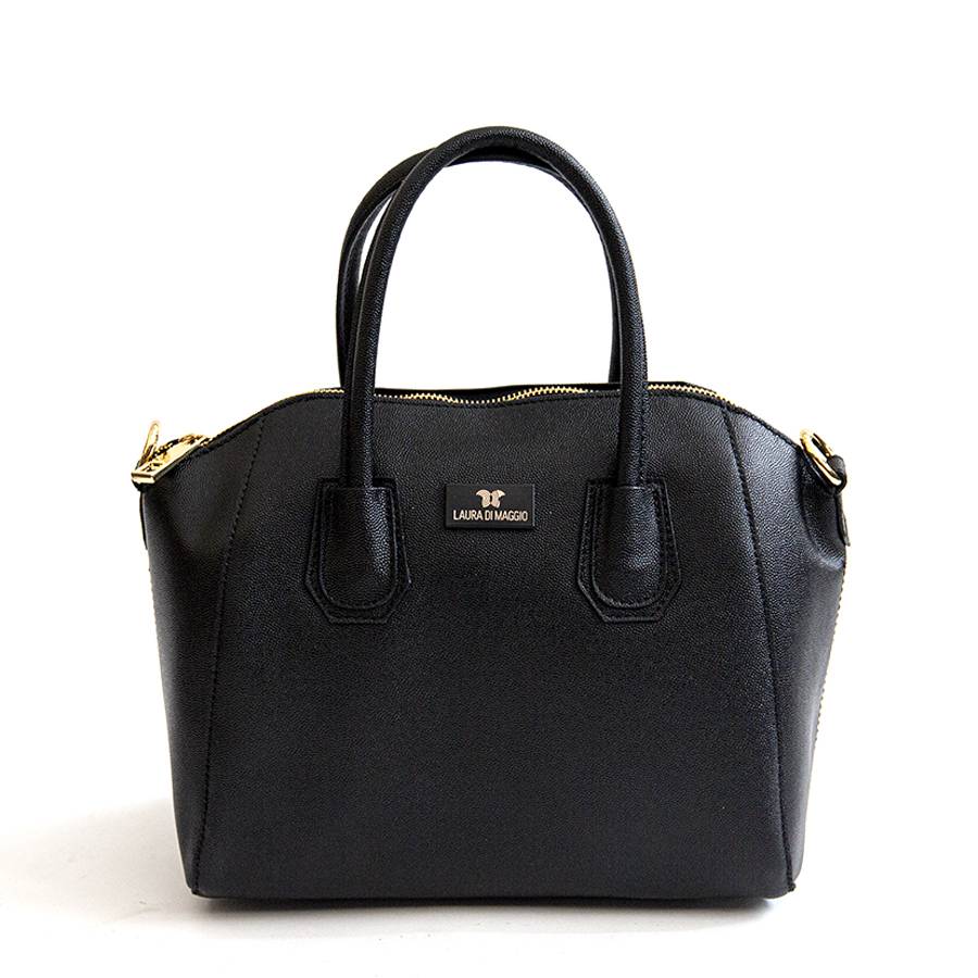 Laura Di Maggio ZAIRA – bauletto in palmellato nero Promozione temporanea