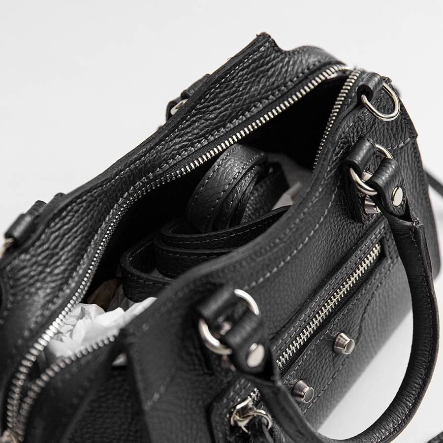 Laura Di Maggio BARCELLONA SMALL – bauletto in pelle nero Only for today