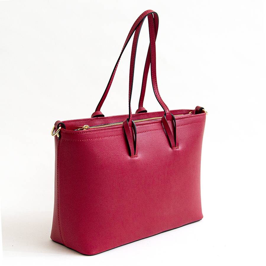 Laura Di Maggio NIKITA – Shopping in pelle saffiano rubino Enormi sconti
