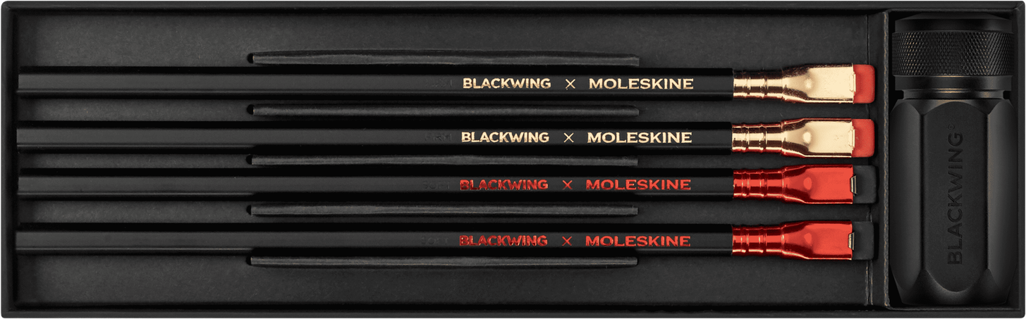 Moleskine Blackwing x MoleskineSet matite e temperamatite Negozio