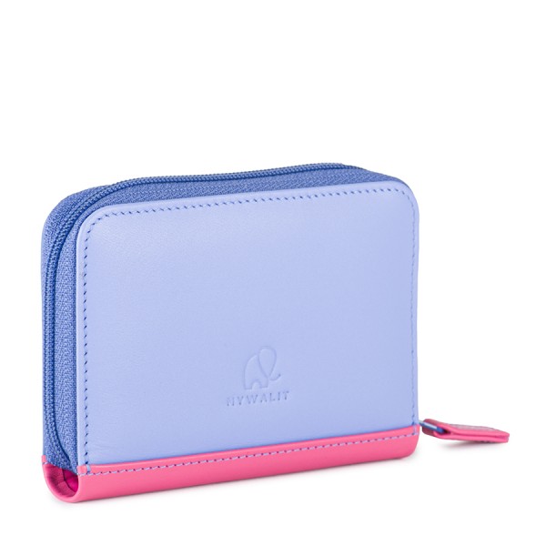 Mywalit Porta carte di credito con zip Viola Pezzi Unici