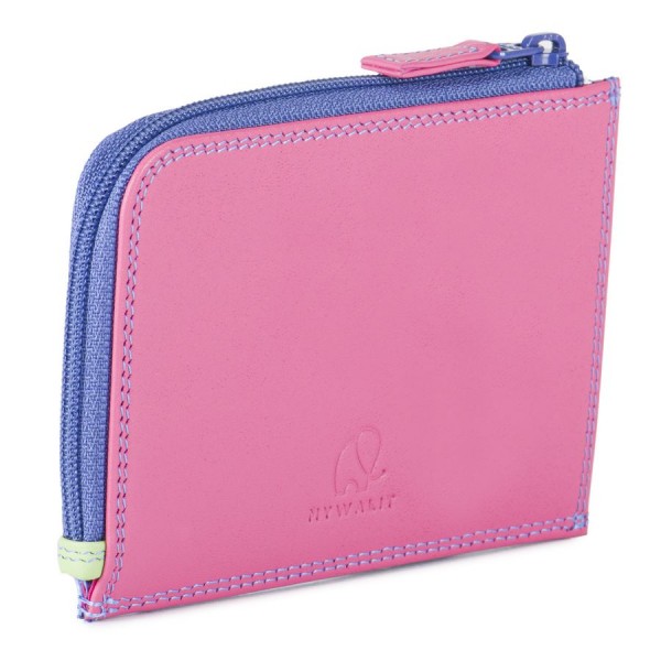 Mywalit Portamonete/Portacarte con zip Viola Consegna Veloce