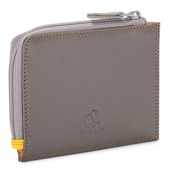 Mywalit Portamonete/Portacarte con zip Fumo Nuova