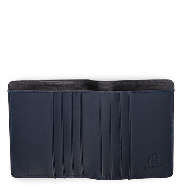 Mywalit Portafoglio standard uomo con tecnologia RFID Nero-Blu Promozione Limitata