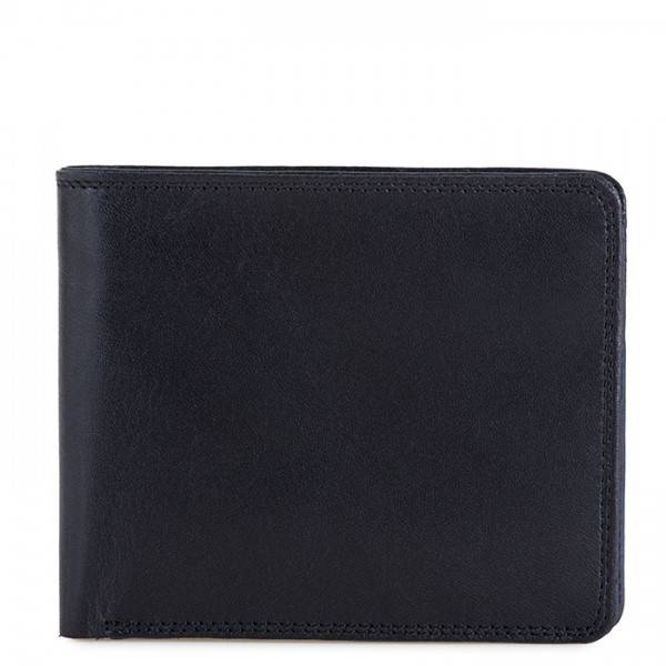 Mywalit Portafoglio da uomo con portamonete e tecnologia RFID Nero-Blu Presa