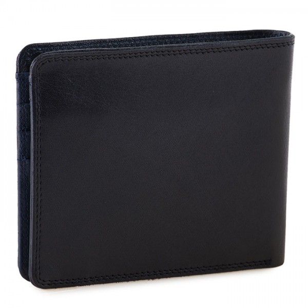 Mywalit Portafoglio da uomo con portamonete e tecnologia RFID Nero-Blu Presa