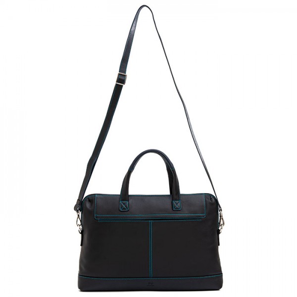 Mywalit Borsa sottile da Lavoro in pelle Black Pace Hotsell