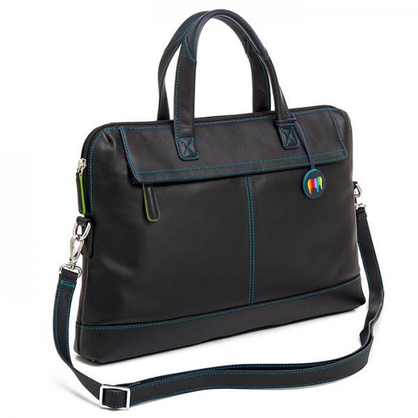 Mywalit Borsa sottile da Lavoro in pelle Black Pace Hotsell