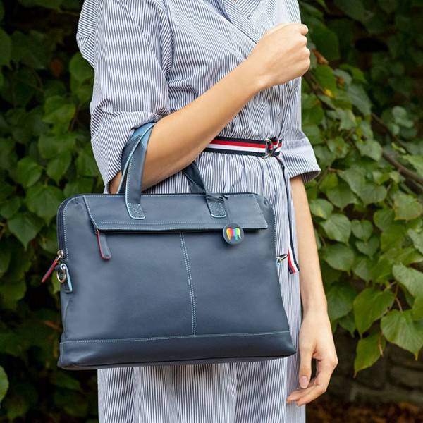 Mywalit Borsa sottile da Lavoro in pelle Black Pace Hotsell
