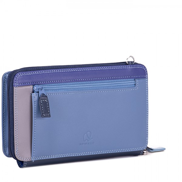 Mywalit Portafoglio multifunzione con zip su tre lati e tracolla Royal Cyber Monday