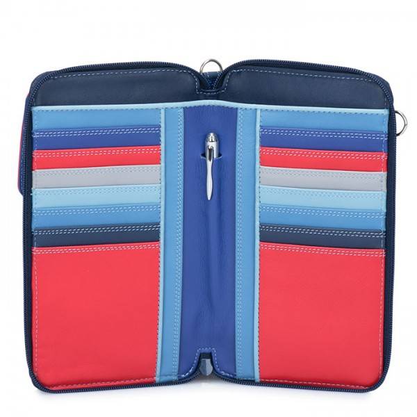Mywalit Portafoglio multifunzione con zip su tre lati e tracolla Royal Cyber Monday