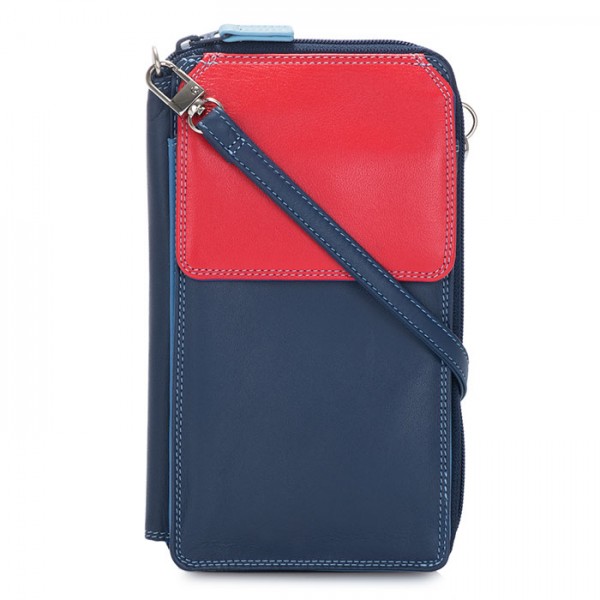 Mywalit Portafoglio multifunzione con zip su tre lati e tracolla Royal Cyber Monday