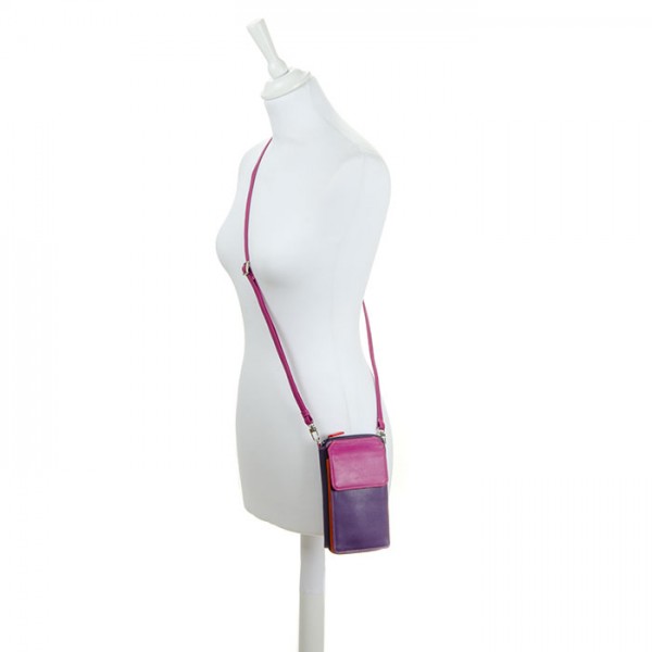 Mywalit Portafoglio multifunzione con zip su tre lati e tracolla Sangria Multi Qualità Garantita
