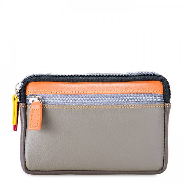 Mywalit Portafoglio/Astuccio in Pelle con doppia Zip Fumo Shopping Online