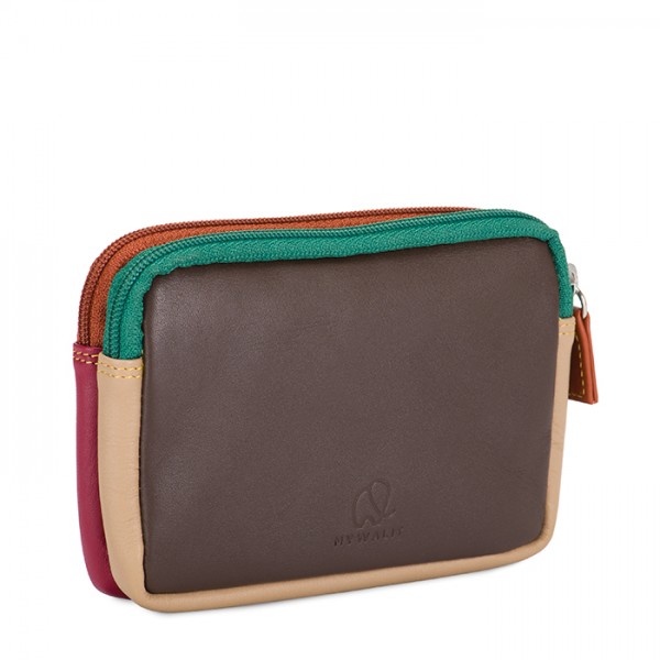 Mywalit Portafoglio/Astuccio in Pelle con doppia Zip Bosco Prezzo Ridotto