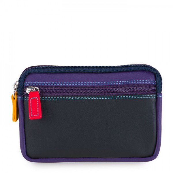 Mywalit Portafoglio/Astuccio in Pelle con doppia Zip Black Pace Convenienza