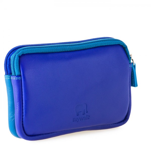 Mywalit Portafoglio/Astuccio in Pelle con doppia Zip Seascape Presa