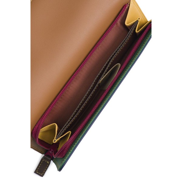 Mywalit Portafoglio a tre ante con zip Bosco Nuova