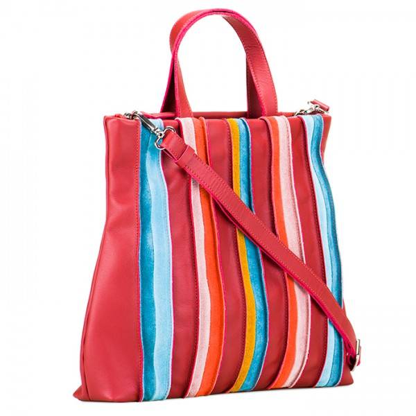 Mywalit Borsa Shopper Laguna in pelle e camoscio Vesuvio Nuovo