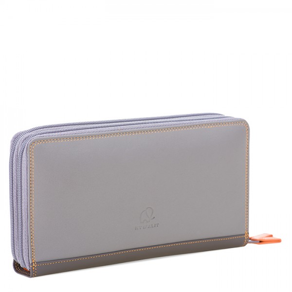 Mywalit Portafoglio con doppia zip grande Fumo Saldi