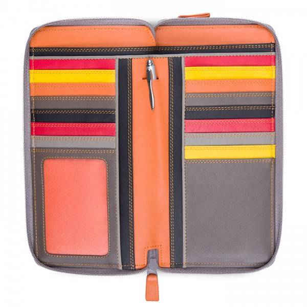 Mywalit Portafoglio con doppia zip grande Fumo Saldi