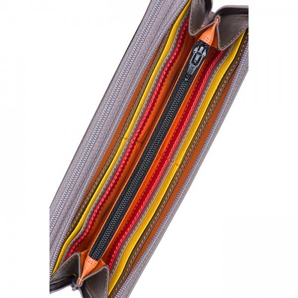 Mywalit Portafoglio con doppia zip grande Fumo Saldi