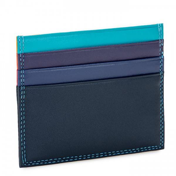 Mywalit Porta carte di credito doppio con tecnologia RFID Nappa Black Pace Moda
