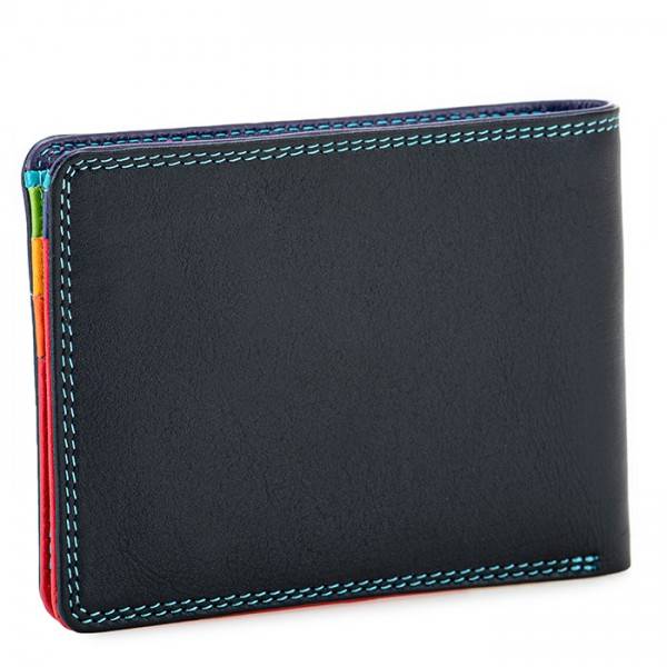 Mywalit Portafoglio jeans da uomo con tecnologia RFID Nappa Black Pace Italy