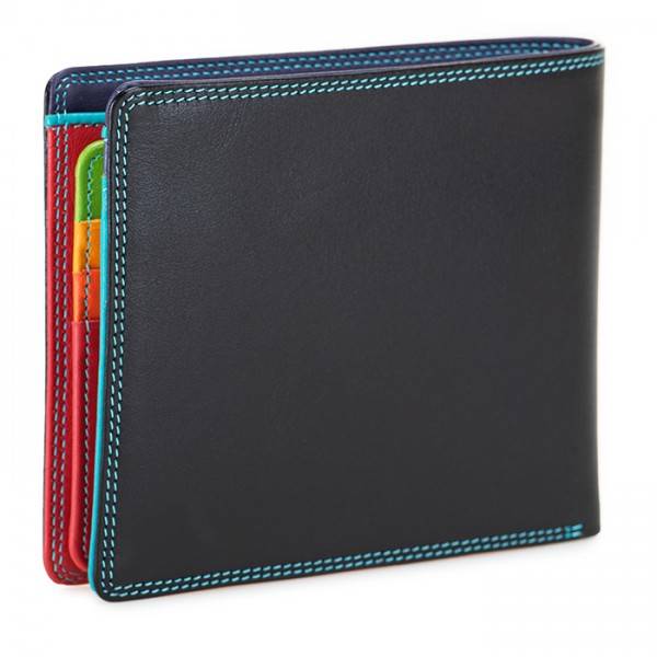 Mywalit Portafoglio da uomo grande con lente e protezione RFID Nappa Black Pace Italia
