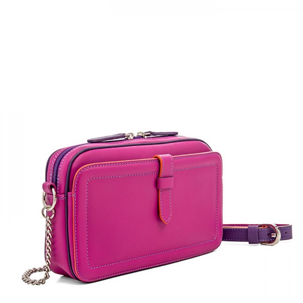 Mywalit Borsa a Tracolla in Pelle Piccola Sangria Multi Affare Del Giorno