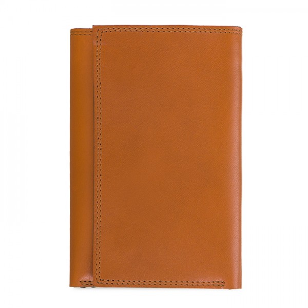 Mywalit Portafoglio da uomo Tri-fold con zip Marrone-Oliva Offerta settimanale